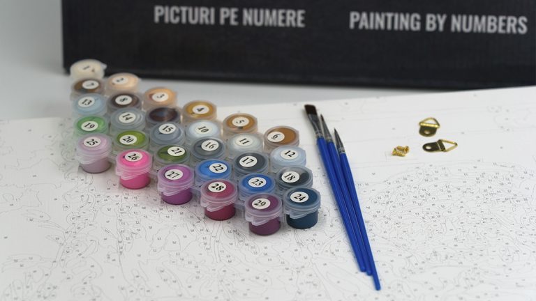 Cum sa pictati o pictura numere pe panza cu vopsele