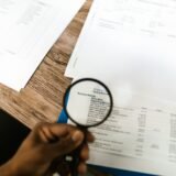 Documente ale unei firme analizate cu atenție pe un birou, înainte de semnarea unui contract cu un partener nou